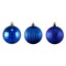 Northlight Shatterproof 3-Finish Christmas Ball Ornaments - 2.5" (60mm) - Lavish Blue - 100ct